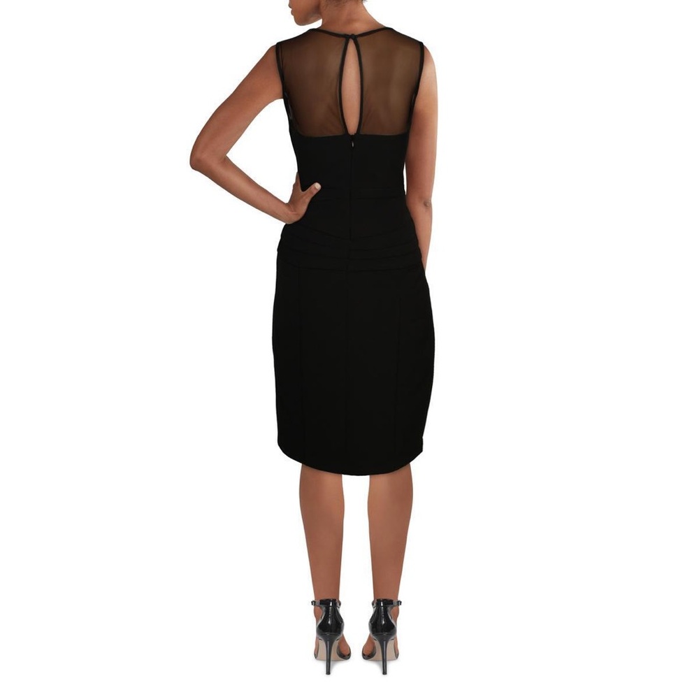 Aidan Mattox Pleated Fit and Flare Cocktail Dress - Picture 2 of 5